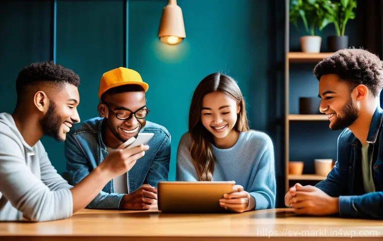 바이럴 마케팅 심리학의 최신 연구 경향 - **Prompt:** A diverse young adult woman (20s-30s) with a bright, genuine smile, looking at a finishe...