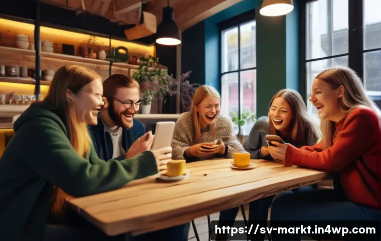 바이럴 마케팅에 필요한 심리적 요소 - A vibrant and dynamic digital marketing campaign scene showing a diverse group of Swedish young adul...