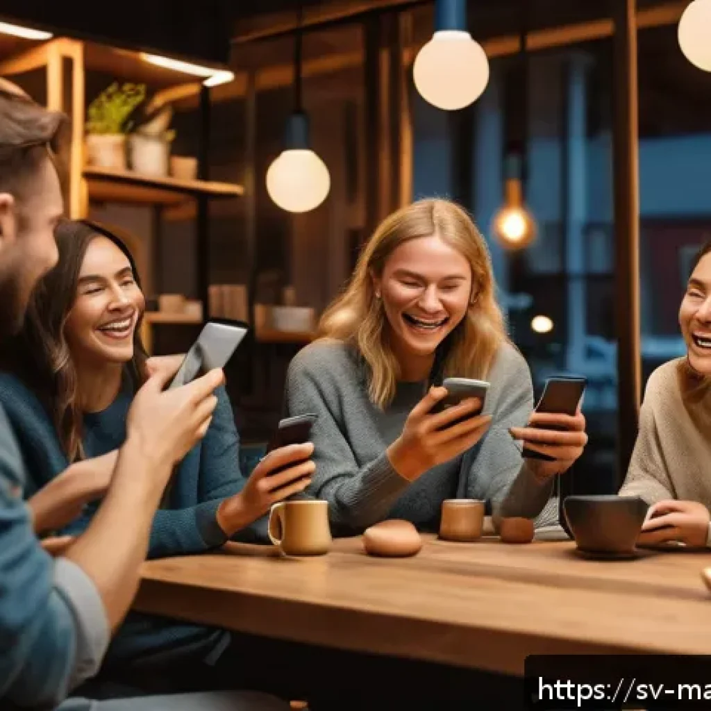 바이럴 마케팅의 지속 가능성에 대한 심리학적 고찰 - A vibrant social media campaign scene showing a diverse group of young Swedish adults engaging enthu...