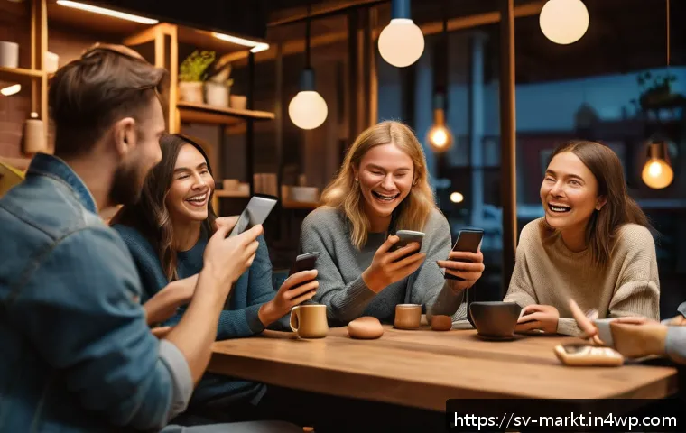 바이럴 마케팅의 지속 가능성에 대한 심리학적 고찰 - A vibrant social media campaign scene showing a diverse group of young Swedish adults engaging enthu...